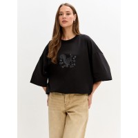 СВИТШОТ БЕЛОЧКА КРУЖЕВО