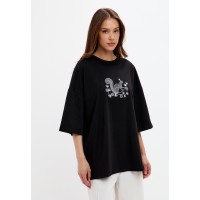 СВИТШОТ БЕЛОЧКА НА ЧЕРНОМ